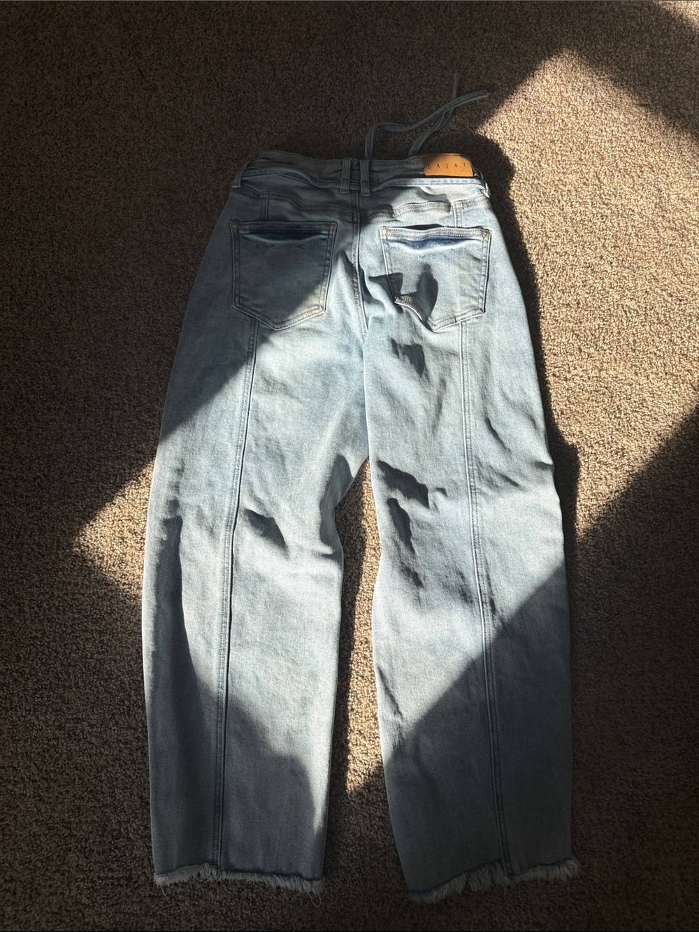 Light Wash Women's Jeans - Classic Mid Rise Style - Picture 6 of 6
